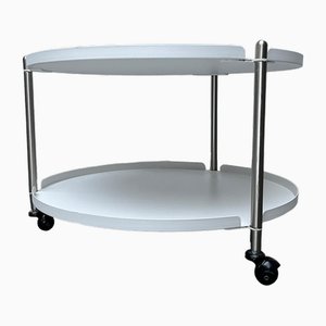 Tavolino da caffè minimalista Thrill in metallo con ruote di Leitmotiv