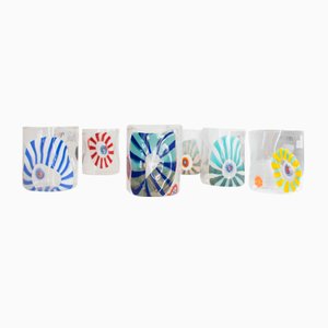 Vasos Algida Collection de Maryana Iskra para Ribes the Art of Glass. Juego de 6