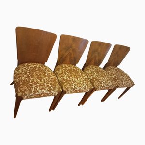 Lollipop Dining Chairs by Jindřich Halabala, 1940s, Set of 4