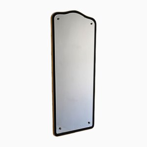 Metal Mirror in Metal Gold and Black Color, 1940s