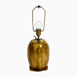 Lámpara de mesa Mid-Century moderna de vidrio de WMF Ikora