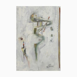 Paolo Gentilla, Abstrakte Komposition, 1970er, Öl auf Leinwand
