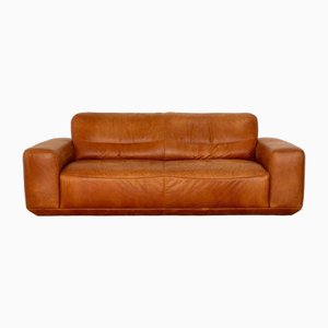 Leather Three Seater Brown Sofa from Willi Schillig William