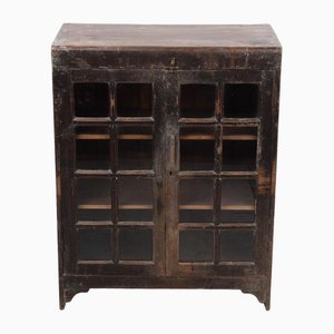 Mueble para vacío, siglo XX de madera oscura