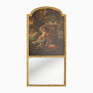 Trumeau Mirror with Painting after Joseph Esperlin