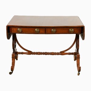 Mesa de sofá o escritorio de caoba, década de 1830