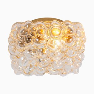Amber Bubble Glass Sconce by Helena Tynell, Limburg, Germany, 1960s