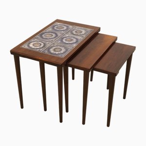 Nesting Tables in Rosewood, Set of 3