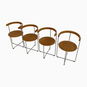 Vintage Sóley Folding Chairs by Valdimar Hardarson for Kusch+Co, 1980s, Set of 4