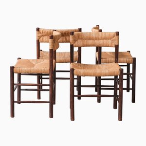 Mid-Century Dordogne Dining Chairs attributed to Charlotte Perriand, Set of 4