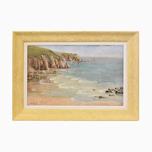 Thérèse Clement, Seascape, 20th Century, Oil on Canvas, Framed