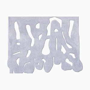 Weißer handgeknüpfter Snakeroot Teppich von Laroque Studio