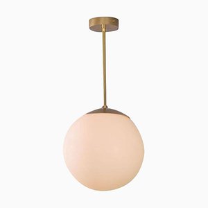 Lampe à Suspension Globe en Verre Opal 30 par Schwung