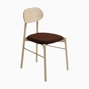 Bokken Upholstered Chair in Natural Beech by Colé Italia