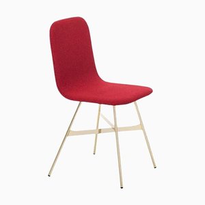 Silla Tria tapizada en oro de Colé Italia