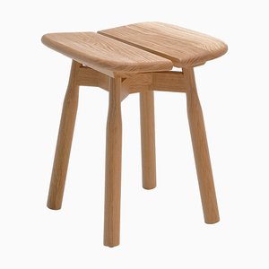 Natural Oak Dom Stool by Marcos Zanuso Jr.