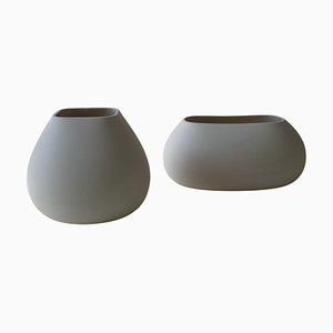 Flexibel geformte Vasen von Rino Claessens, 2er Set