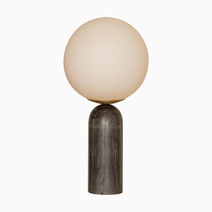 Atlas Tischlampe aus schwarzem Marmor & Messing von Simone & Marcel