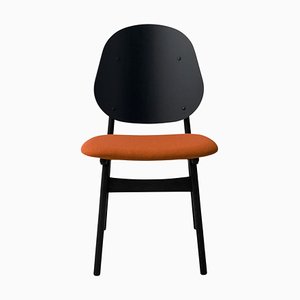 Noble Chair in Black Lacquered Beech and Terracotta by Warm Nordic