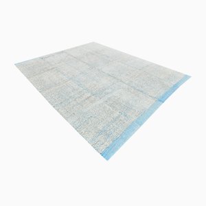 Tapis Kilim Vintage Shades of Light Blue, 1960s