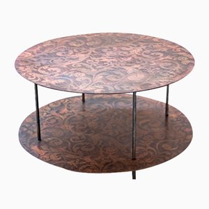 Tavolino da caffè in metallo, anni '90