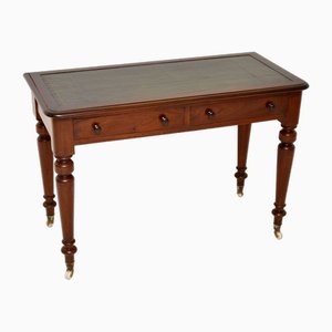 Victorian Leather Top Writing Table, 1860s