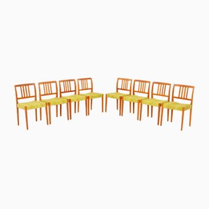 Vintage Swedish Teak Dining Chairs attributed to Nils Jonsson for Hugo Troeds, 1960s, Set of 8