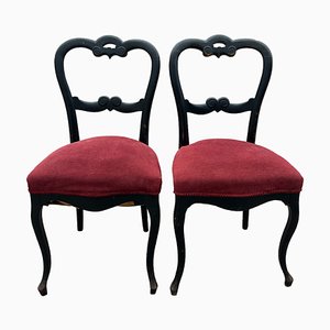 Napoleon III Side Chairs, 1890s, Set of 2