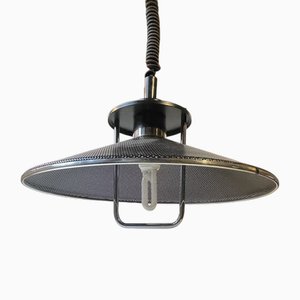 Vintage Black Architects Studio Rise and Fall Ceiling Lamp from Bell Belysning, 1980s