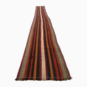 Alfombra de camino Kilim turca vintage