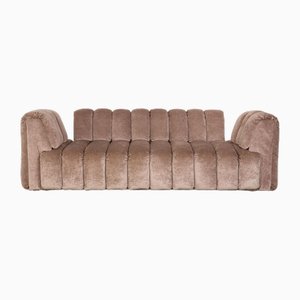 Moonkraft 3-Seater Sofa in Brown Fabric from Bretz