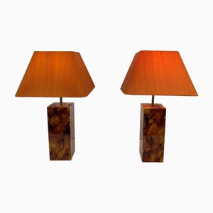 Französische Tischlampen aus Acrylglas, 1970, 2er Set