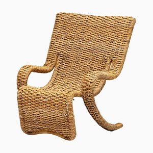 Braided Rope Lounge Chair by Marzio Cecchi, Italy, 1970s