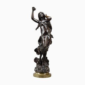 Después de Hippolyte Moreau, Dawn, 1900, Escultura de bronce