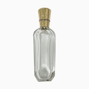 Frasco de perfume holandés de cristal y oro de HAM van Tongeren, década de 1870