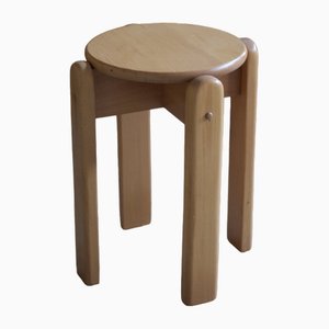 Set of Lacquered Beech Stools, 1960s0