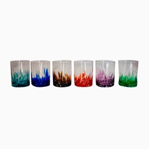 Italian Murano Glass Water Glasses by Verace Verres for Ribes, 2004, Set of 6