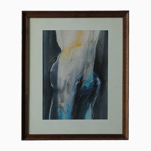 Antoni Karwowski, Nude, 1992, Watercolor & Pastel, Framed