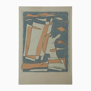 Edvard Andersson, Composition, 1950s, Dessin Pastel