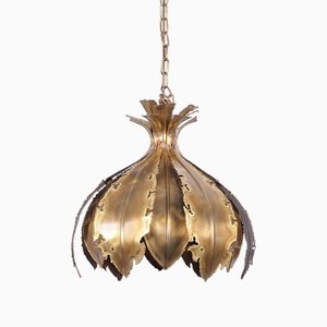 Onion Hanging Lamp in Brass by Svend Aage Holm Sørensen for Holm Sørensen & Co, 1960s