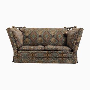 Two Seater Knole Sofa in Arts and Crafts Upholstery