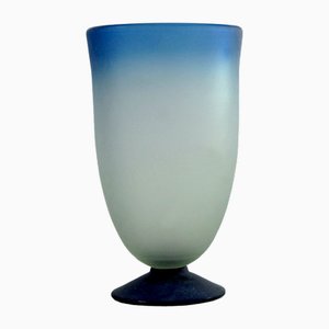 Große Vase aus satiniertem Glas, 1990er