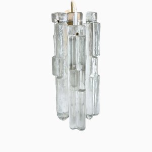 Deckenlampen aus Eisglas von JT Kalmar für Kalmar Franken Kg, 1960er, 2er Set