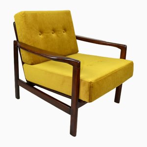 Olive Lounge Chair by Z. Baczyk, 1970s