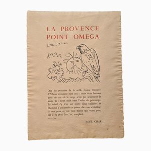 Pablo Picasso, La Provence Point Oméga, Lithographie, 1966, gerahmt