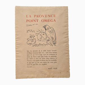 Pablo Picasso, La Provence Point Oméga, Litografía, 1966, Enmarcado