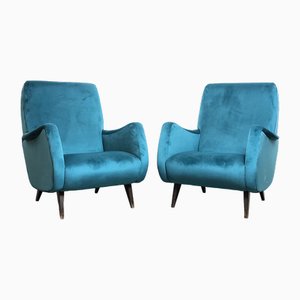 Lounge Chairs, 1950s, Italy, Set of 2