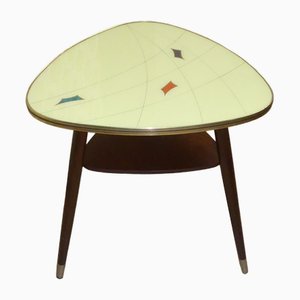 Cocktail Table with Glass Top, 1950s