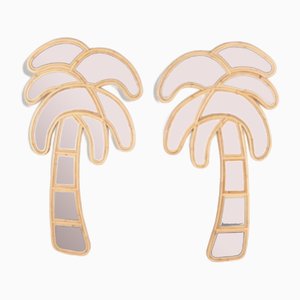 Specchi vintage Palm, set di 2