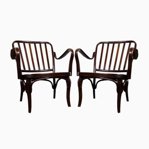 Fireside Armchairs Thonet A 752 by Josef Frank, 1930s, Set of 2
